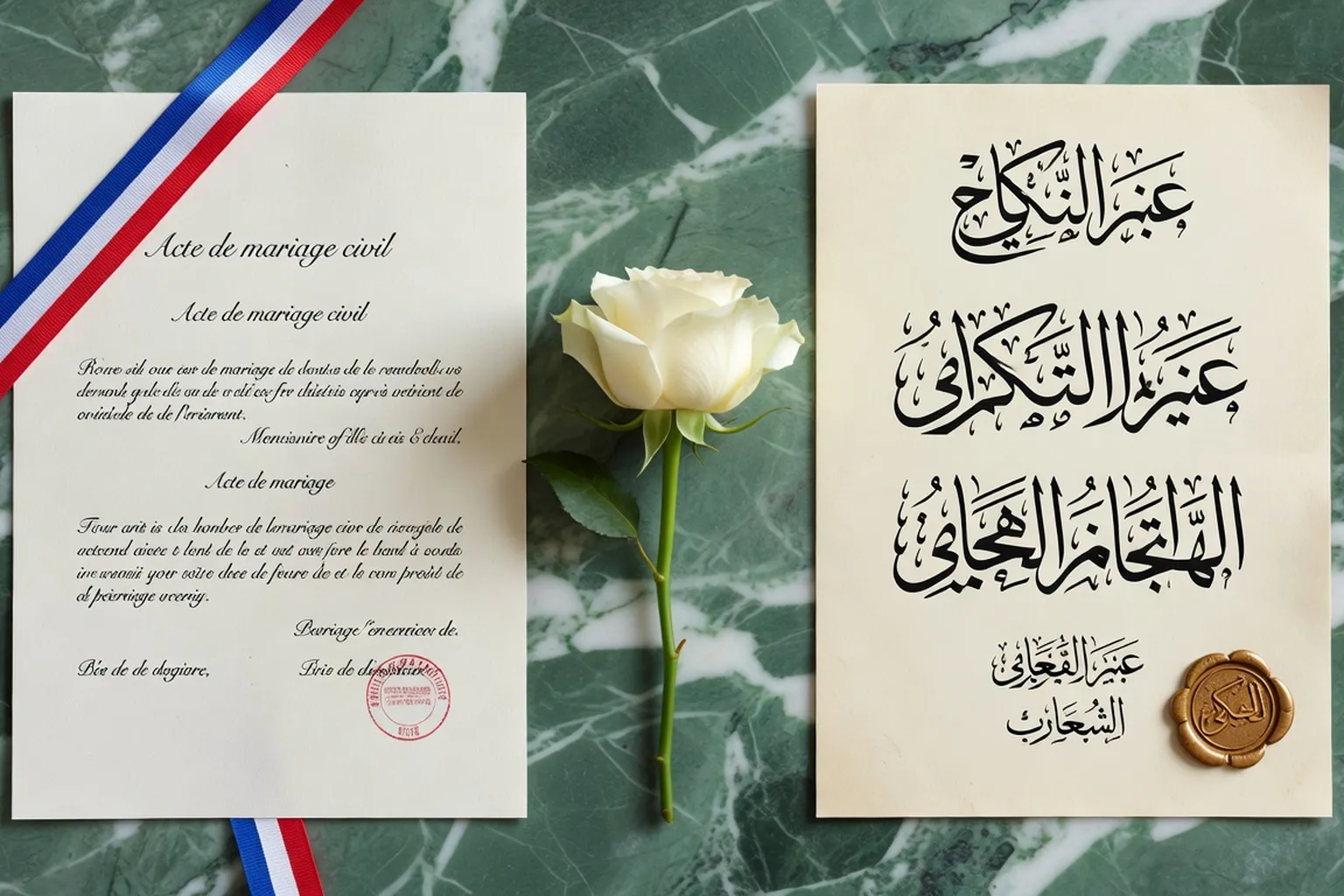 Mariage civil et religieux